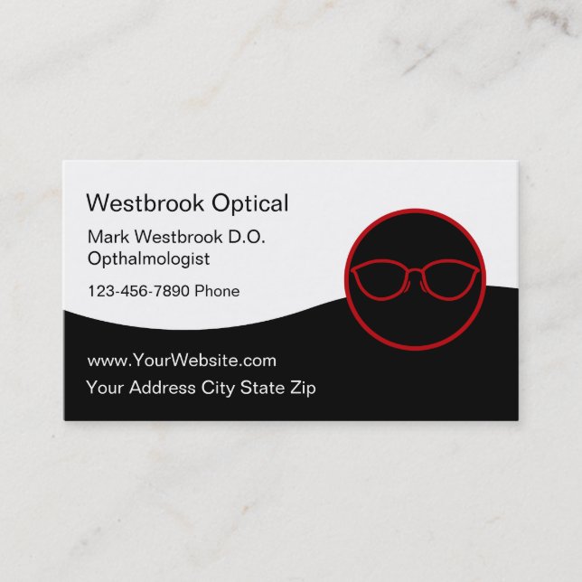 Medical Eye Doctor Business Card (Front)