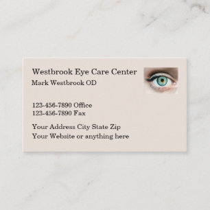 Medical Eye Doctor Ophthalmologist Eye Care Business Card