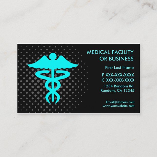 Medical facility or business customisable cards (Front)