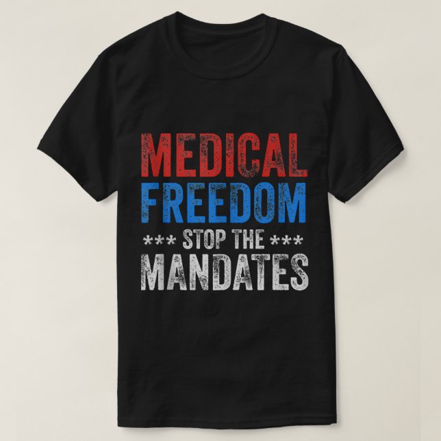 Medical Freedom Stop The Mandates Tank Top (Design Front)
