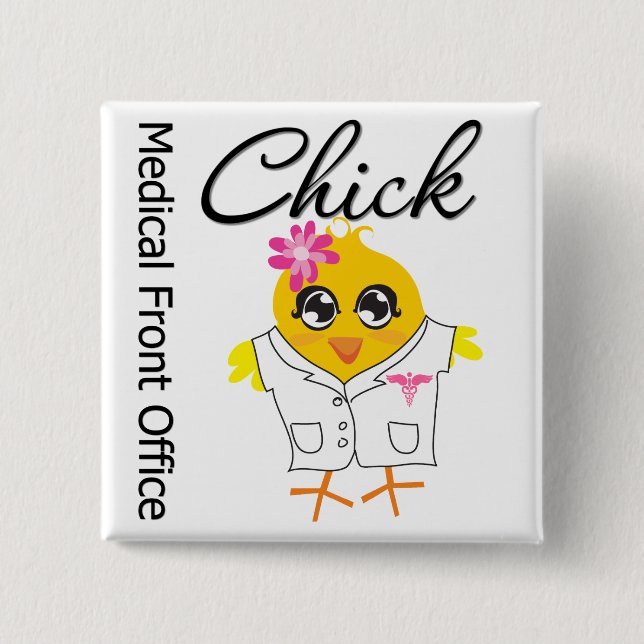 Medical Front Office 15 Cm Square Badge (Front)