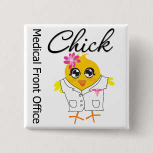 Medical Front Office 15 Cm Square Badge