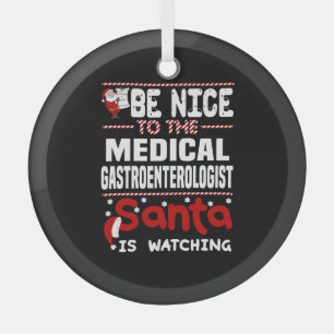 Medical Gastroenterologist Glass Tree Decoration