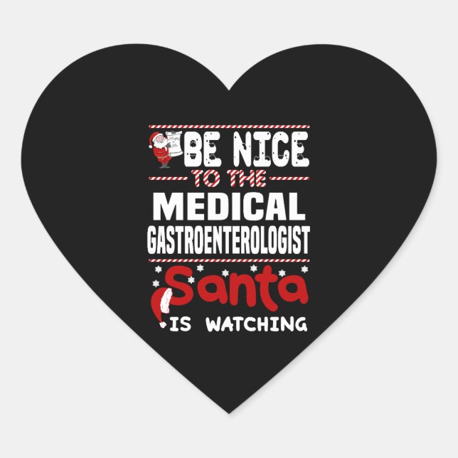 Medical Gastroenterologist Heart Sticker (Front)