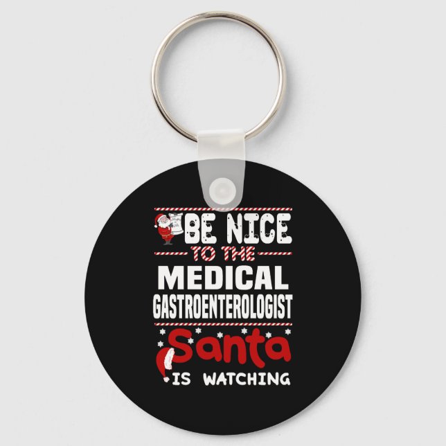 Medical Gastroenterologist Key Ring (Front)