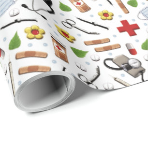 Medical Gift Wrapping Paper