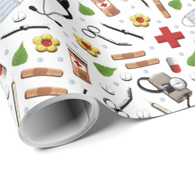 Medical Gift Wrapping Paper (Roll Corner)