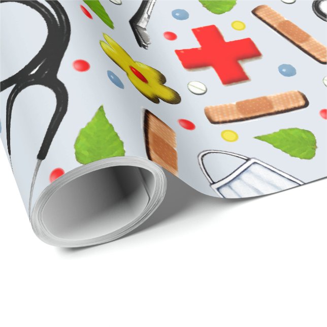 Medical Gift Wrapping Paper (Roll Corner)