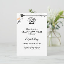 Medical Graduation Invitation – Doctor & Nurse 