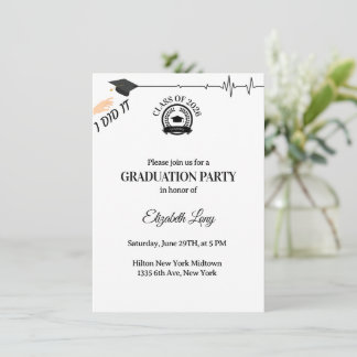 Medical Graduation Invitation – Doctor & Nurse 