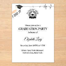 Medical Graduation Invitation – Doctor & Nurse 