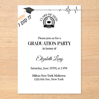 Medical Graduation Invitation – Doctor & Nurse 