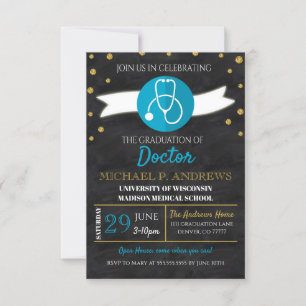 MEDICAL GRADUATION PARTY INVITE