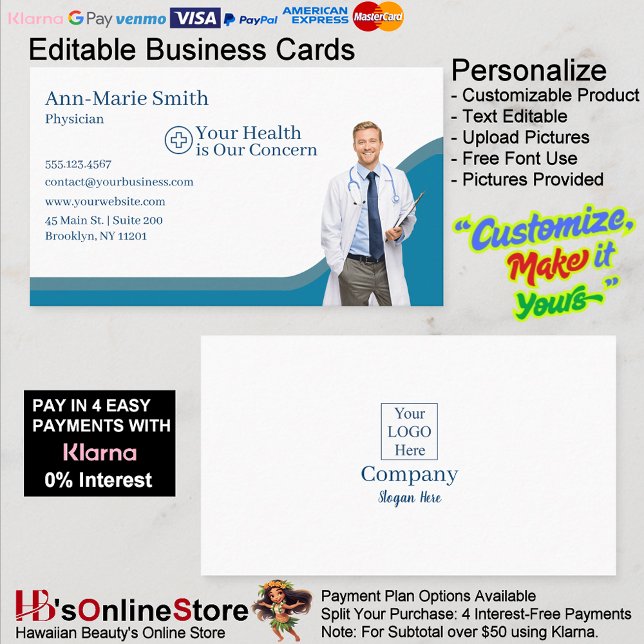 Medical Health Blue Physician Wave Uniform Scrubs  Business Card (Medical Health Blue Physician Wave Uniform Scrubs Business Card.)