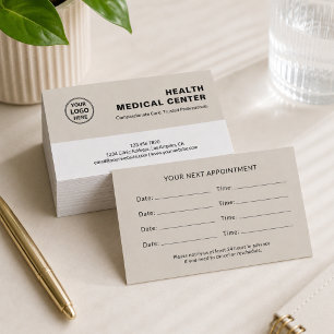 Medical Healthcare Clinic Doctor Appointment Card
