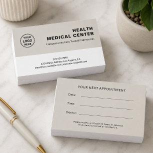 Medical Healthcare Clinic Doctor Appointment Card