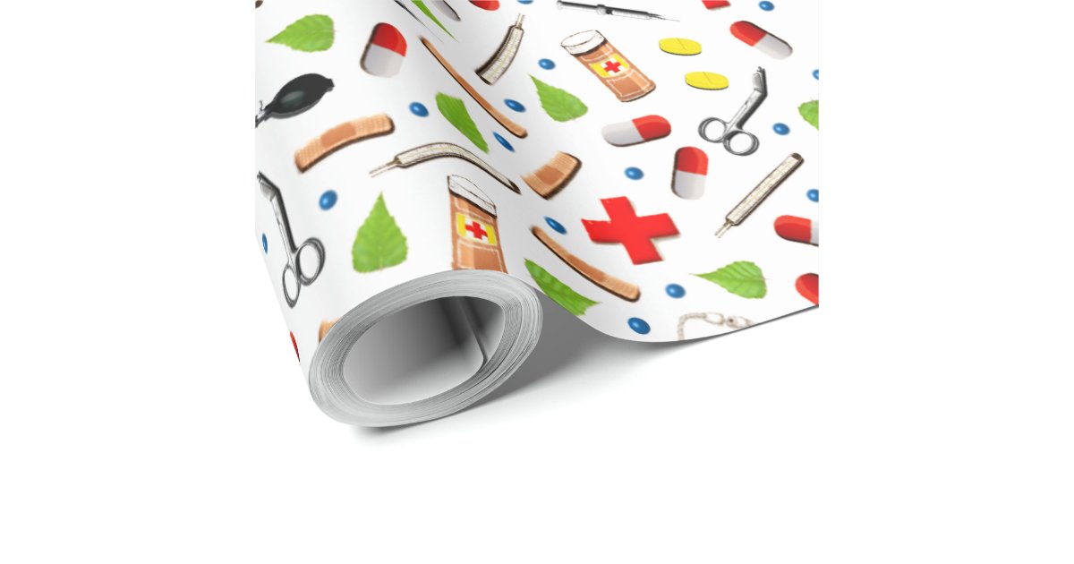 Medical Healthcare Wrapping Paper Zazzle