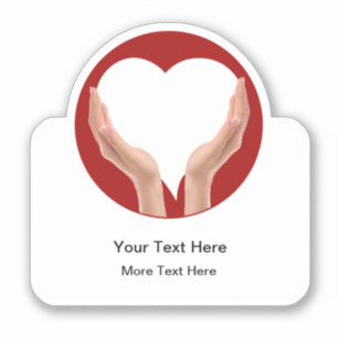 Medical Heart Home Health Sticker Labels