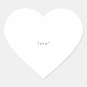 Medical Heartbeat Stethoscope Vector Shirt Design_ Heart Sticker