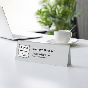Medical Hospital Logo Staff Desk Name Plaques 