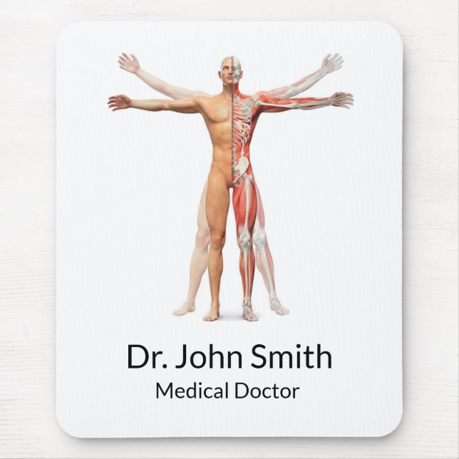 Medical Human Body Skeleton Muscles - Mousepad (Front)