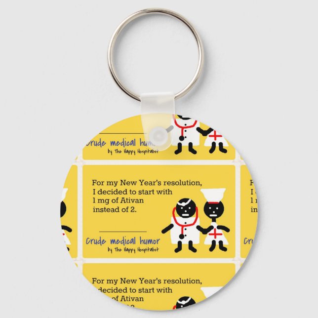 Medical Humour Key Ring (Front)