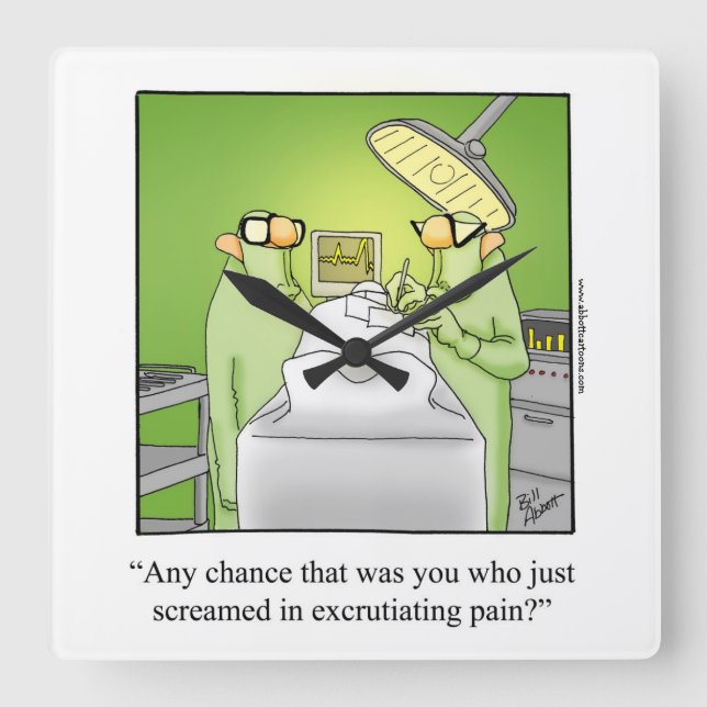 Medical Humour Wall Clock (Front)