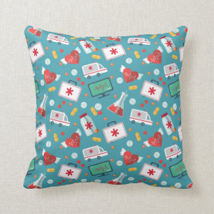 Medical Icon Pattern Cushion