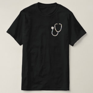 Medical Icons Stethoscope Doctor And Nurse T-Shirt