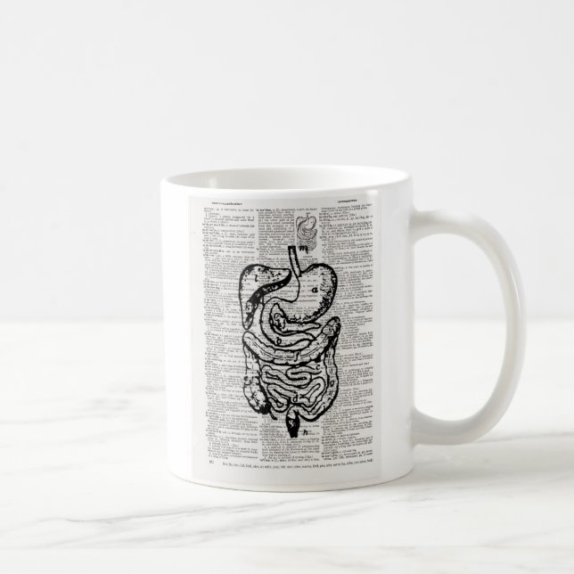 Medical Illustration Dictionary Art Coffee Mug (Right)