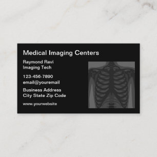 Medical Imaging Radiology Services Business Cards