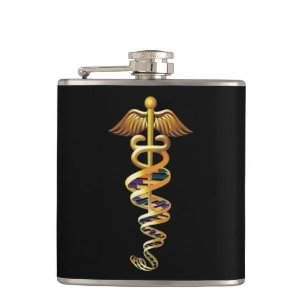 Medical Insignia Hip Flask