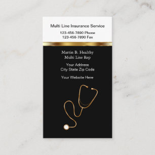 Medical Insurance Business Cards