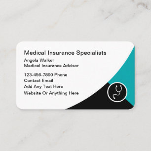 Medical Insurance Modern Design Business Cards