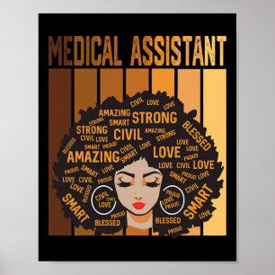 Medical Istant African American Women Black Histor Poster