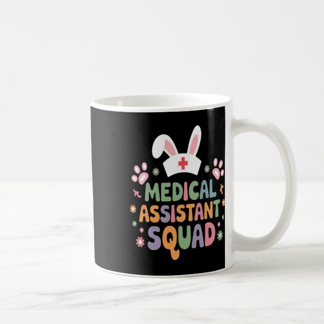 Medical Istant Squad Easter Bunny Eggs Funny Easte Coffee Mug (Right)