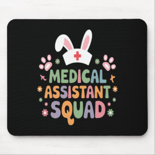 Medical Istant Squad Easter Bunny Eggs Funny Easte Mouse Pad