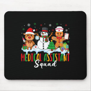 Medical Istant Squad Reindeer Gingerbread Christma Mouse Pad