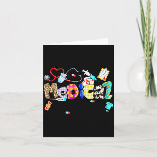 Medical Istant Stethoscope Leopard Medical Istant Card