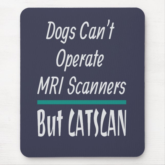 Medical Joke Dogs and Cats Dad Joke Funny Mouse Pad (Front)