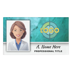 Medical Lab Logo Teacher Name Tech Professional ID Name Tag