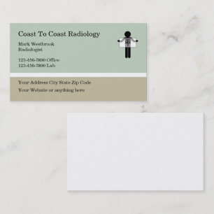 Medical Lab Radiologist Business Card
