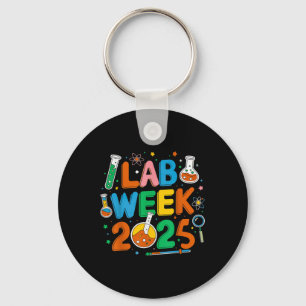 Medical Lab Scientist Retro Lab Week 2025 Phleboto Key Ring