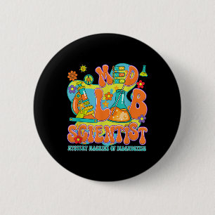 Medical Lab Scientist Retro Lab Week Run 2025 Mls 6 Cm Round Badge