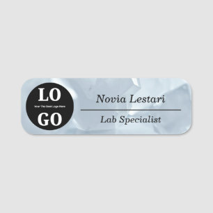 Medical Lab Staff Name Tag Custom Logo
