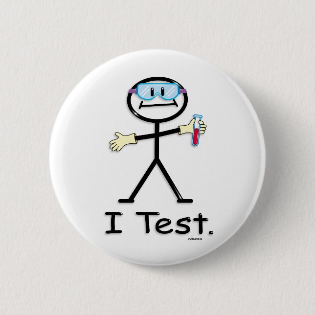 Medical Lab Tech 6 Cm Round Badge (Front)