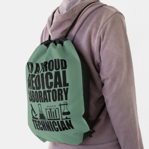 Medical Lab Tech Drawstring Bag