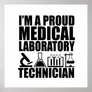 Medical lab tech laboratory technician poster