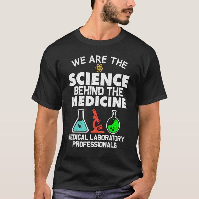 Medical Laboratory Science Men Women Lab Tech T-Shirt (Front)