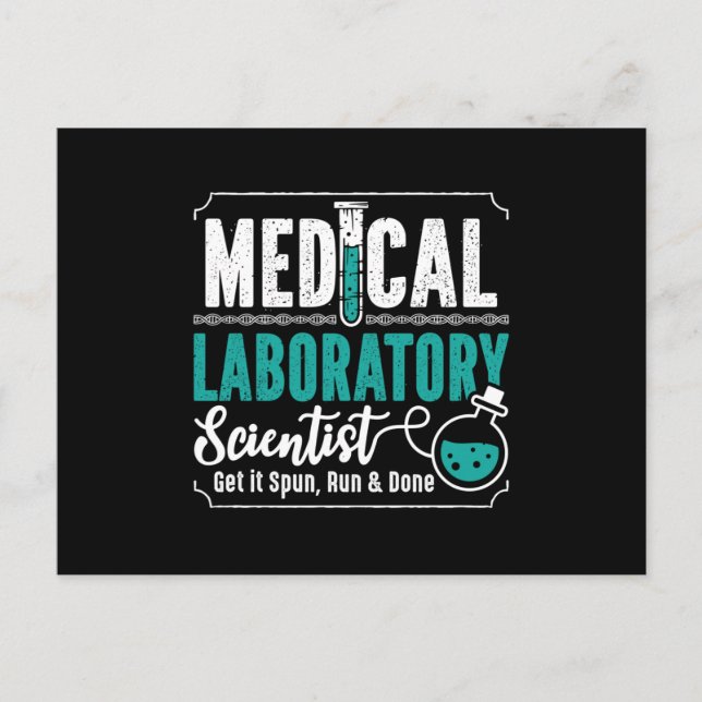 Medical Laboratory Scientist Laboratory Technician Postcard (Front)